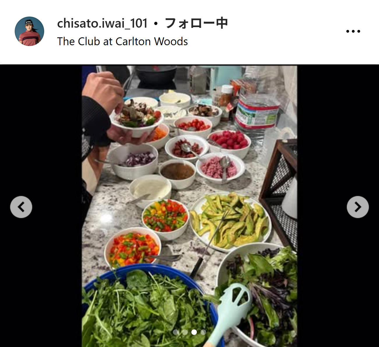 岩井千怜のインスタグラムから