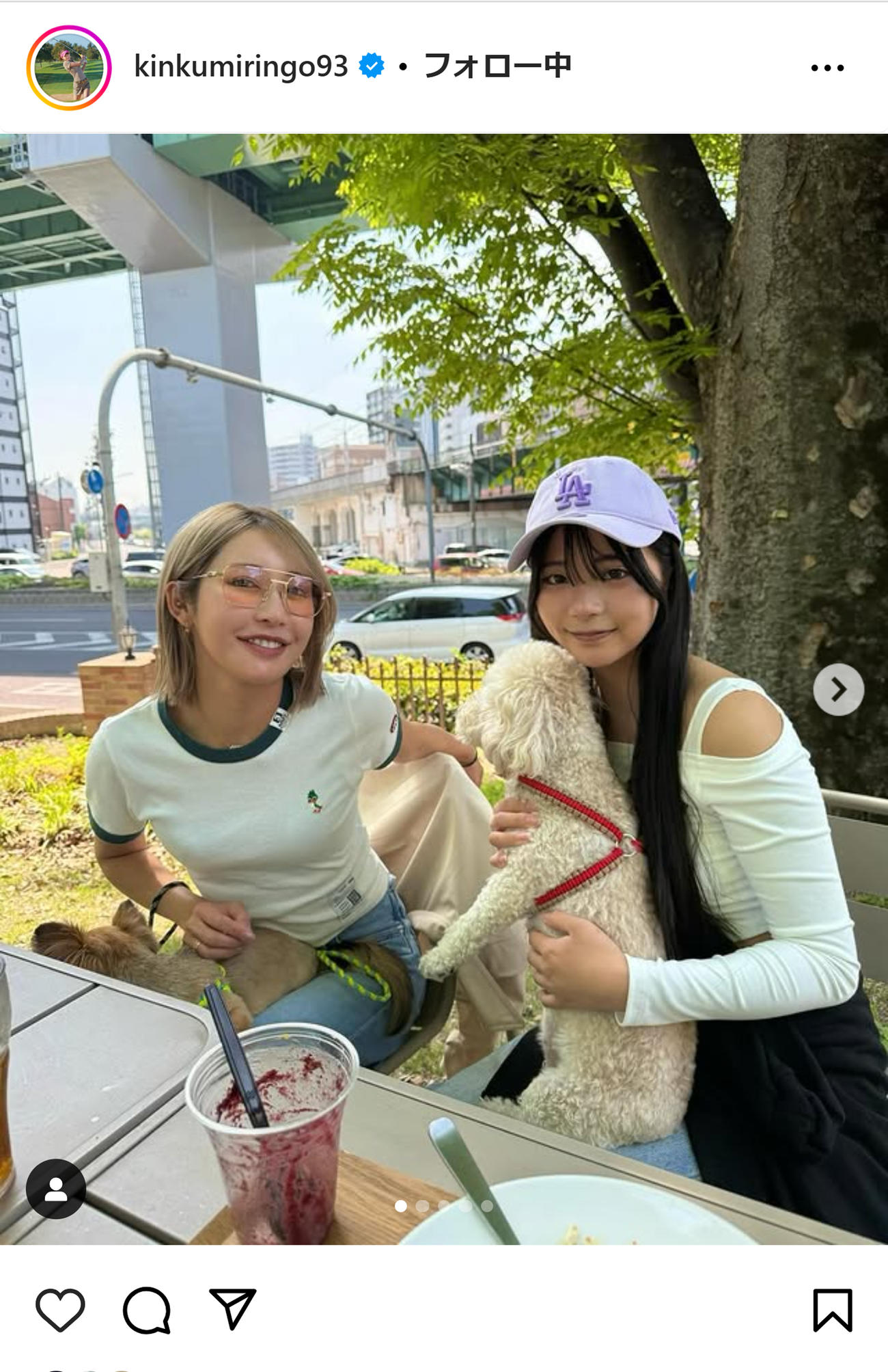 金田久美子のインスタグラムから
