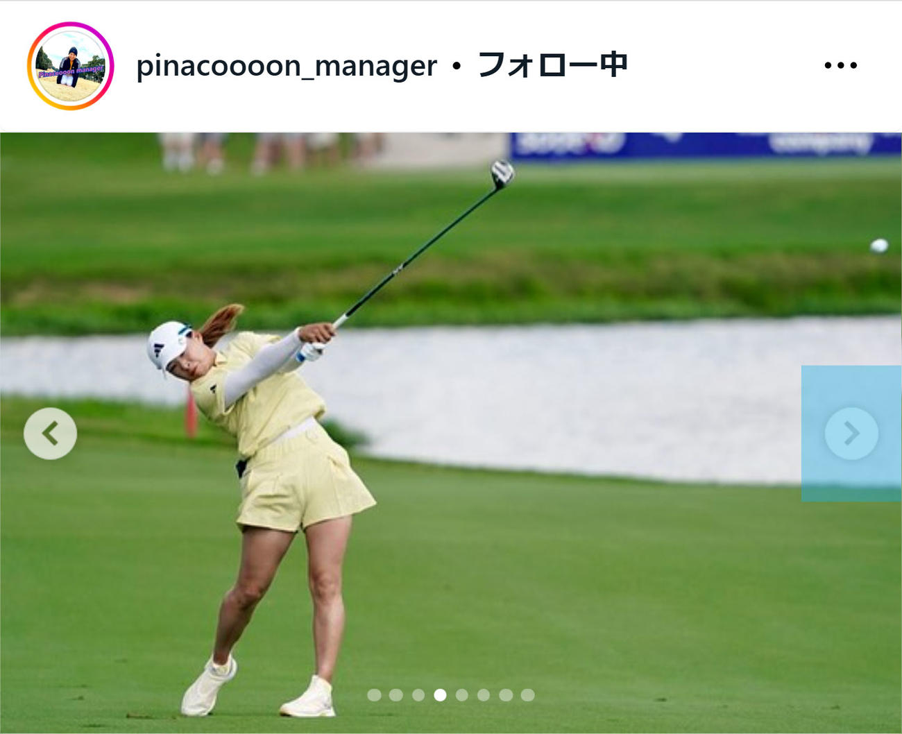 渋野日向子 マネージャー のインスタグラムから
