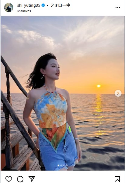 セキ・ユウティンのインスタグラムから