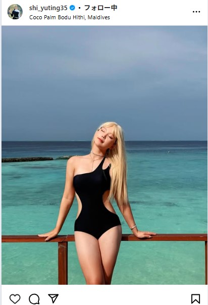 セキ・ユウティンのインスタグラムから