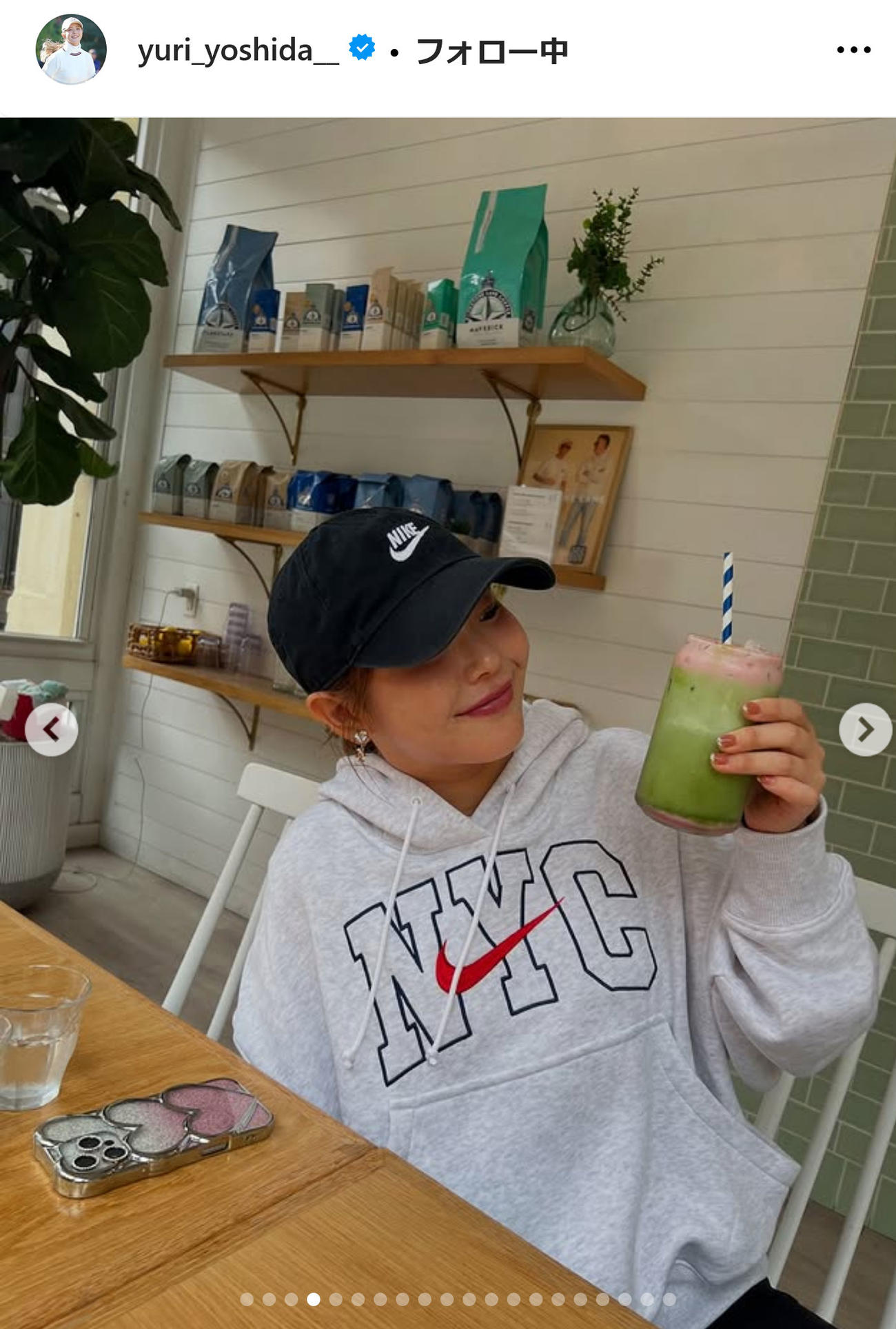 吉田優利インスタグラムから