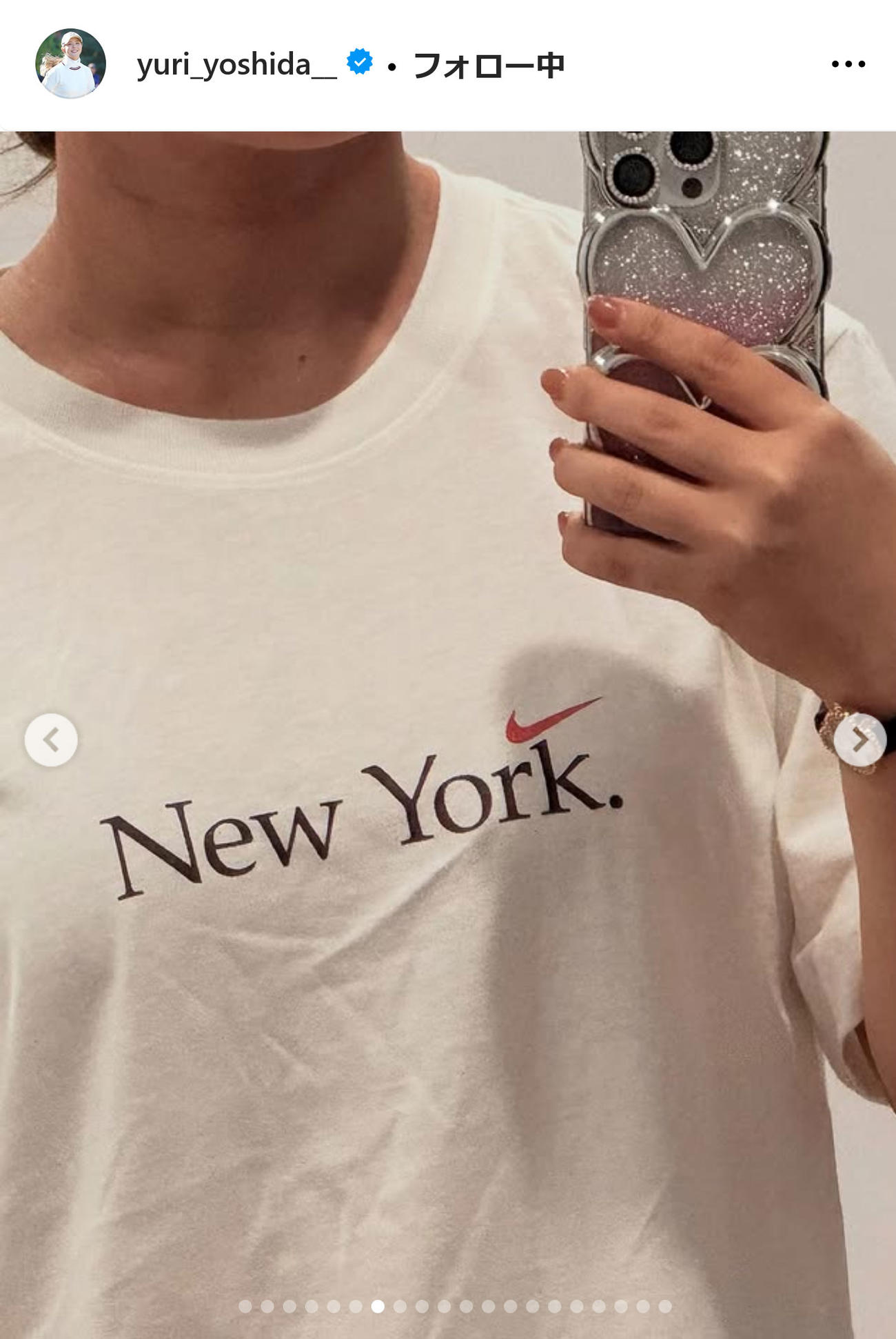 吉田優利インスタグラムから