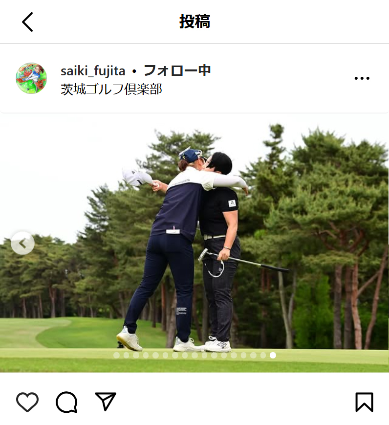 藤田さいきのインスタグラムから