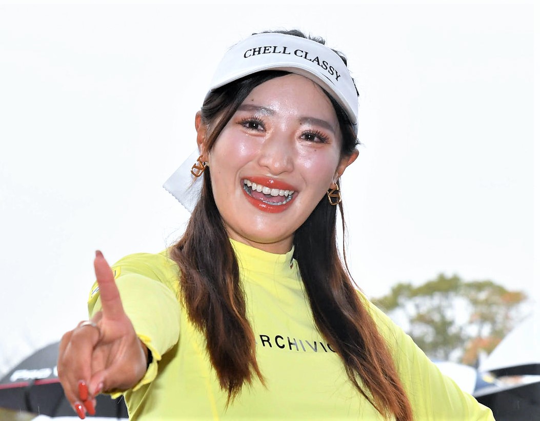 女子ゴルフの臼井麗香（2024年3月撮影）