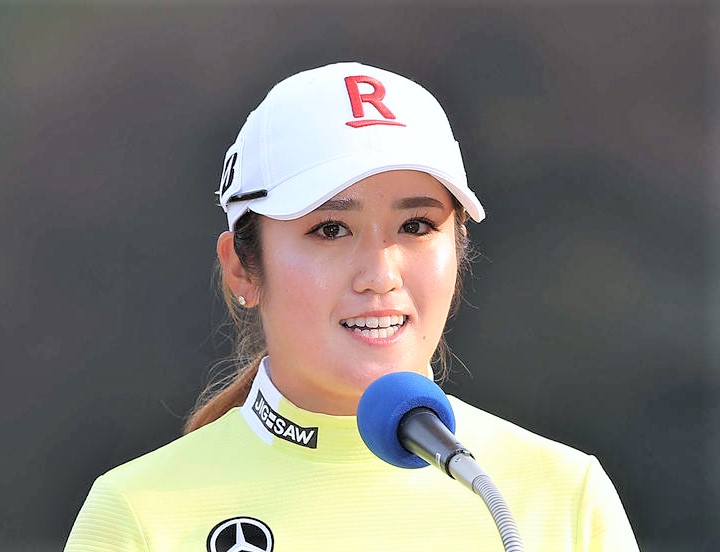 女子ゴルフの稲見萌寧（2023年11月撮影）