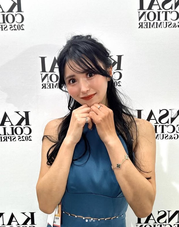３月の関西コレクションに出演した臼井麗香（臼井麗香のインスタグラムから）