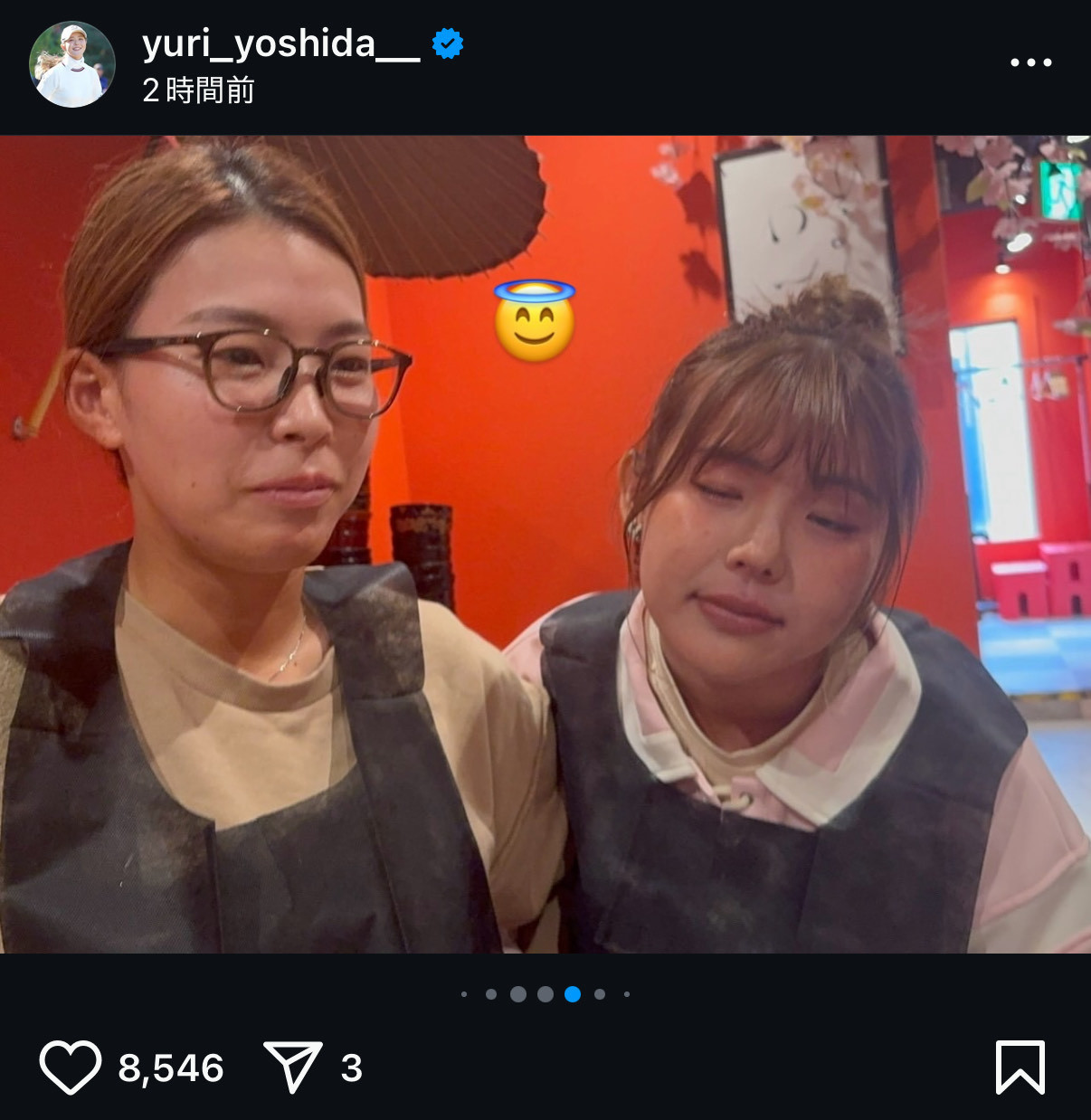 吉田優利のインスタグラムから