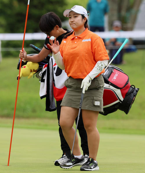 14番、パーセーブの阿部未悠（撮影・加藤哉）