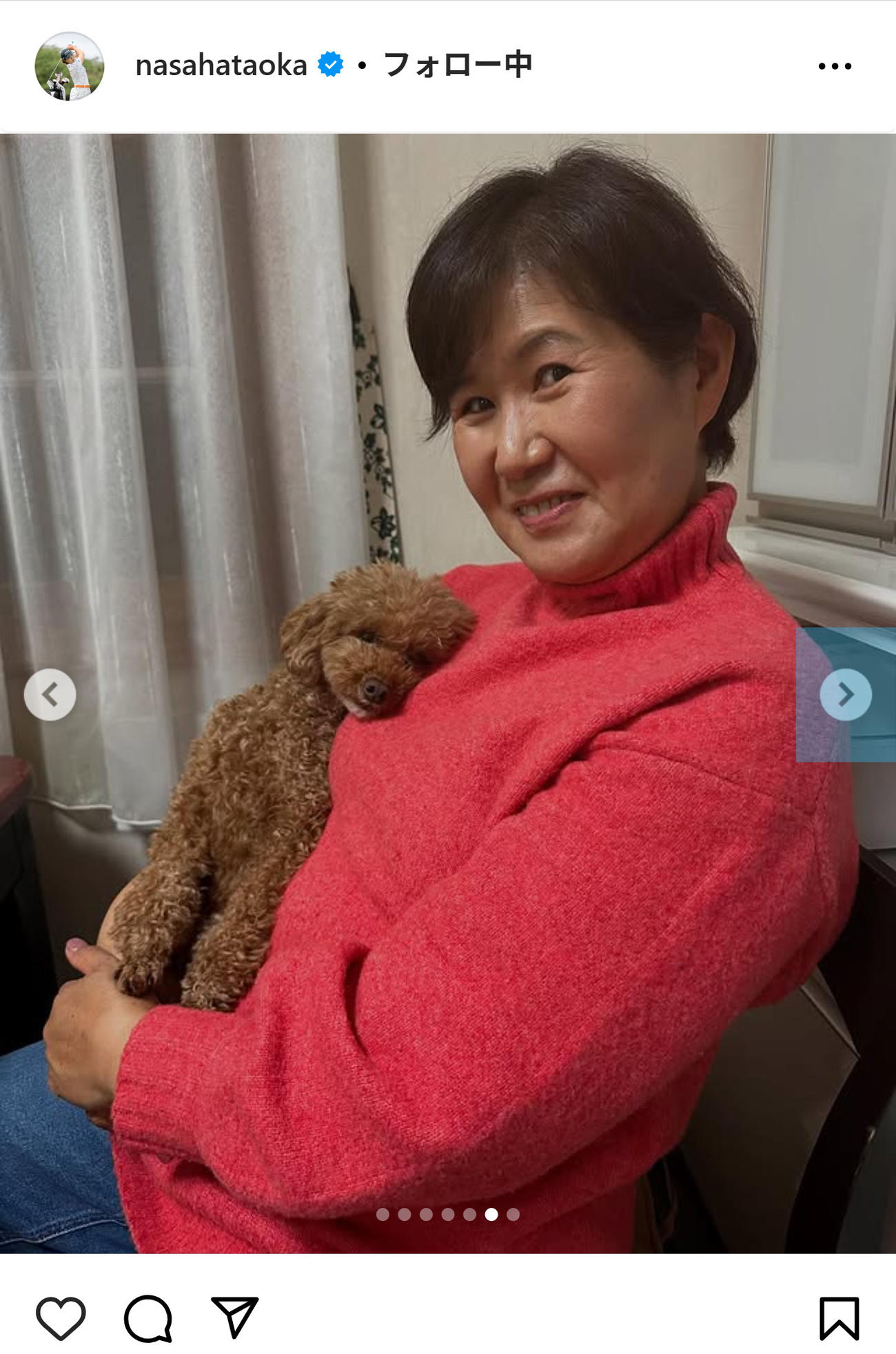 畑岡奈紗のインスタグラムから