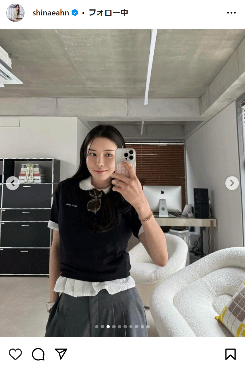 アン・シネのインスタグラムから