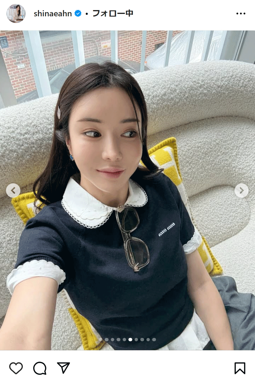 アン・シネのインスタグラムから