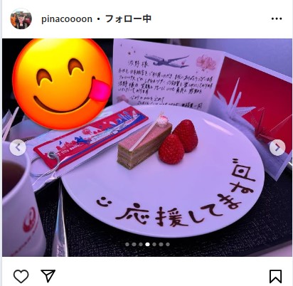 渋野日向子のインスタグラムから