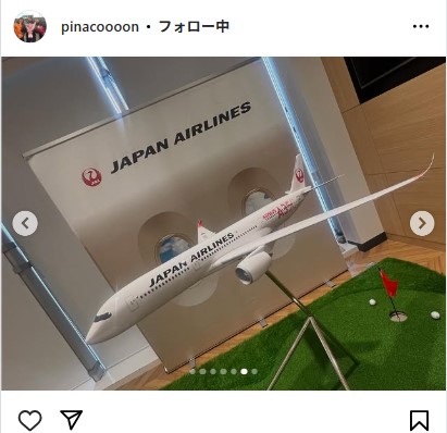 渋野日向子のインスタグラムから