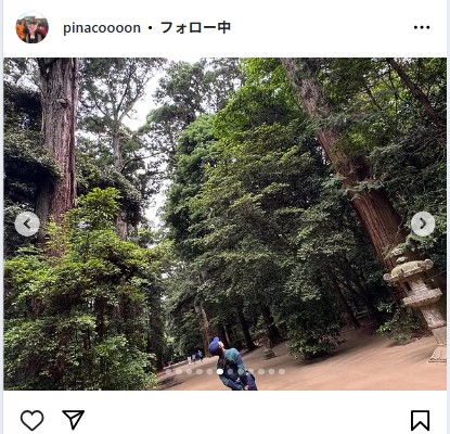 渋野日向子のインスタグラムから