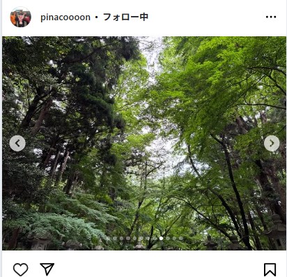 渋野日向子のインスタグラムから