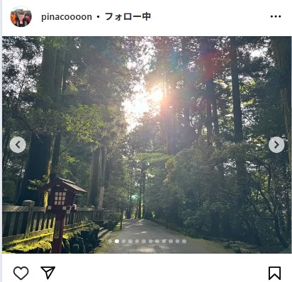 渋野日向子のインスタグラムから