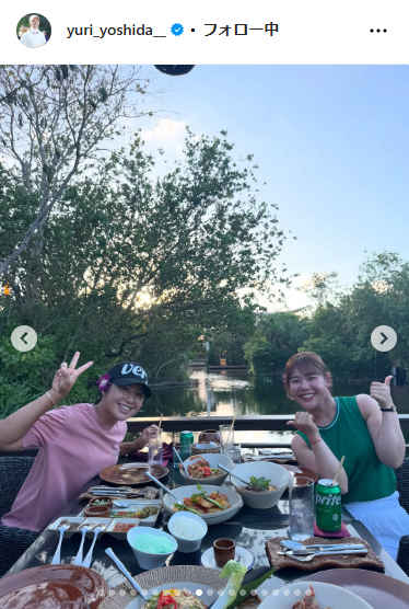 吉田優利のインスタグラムから