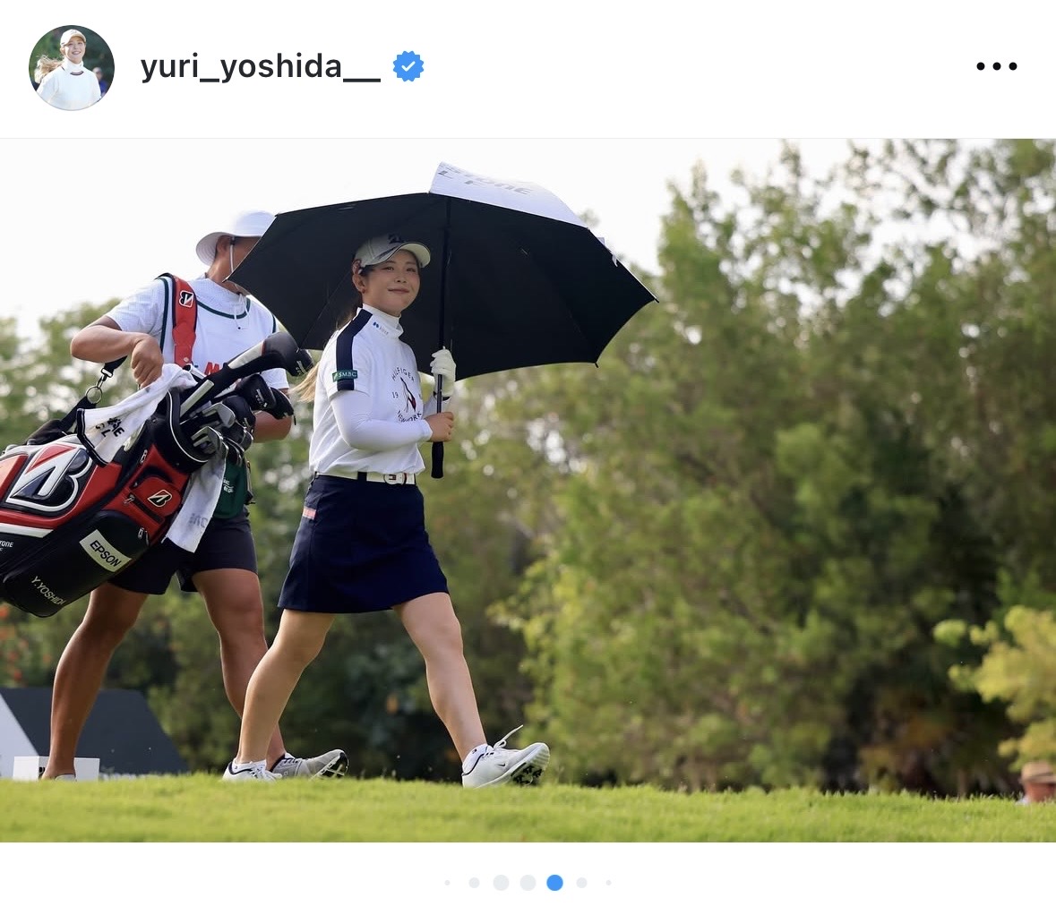 吉田優利のインスタグラムから
