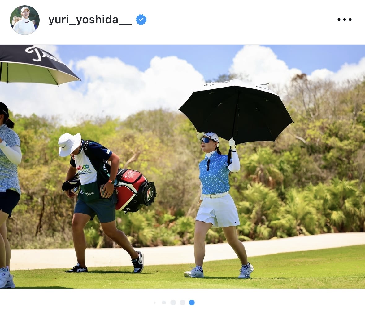 吉田優利のインスタグラムから
