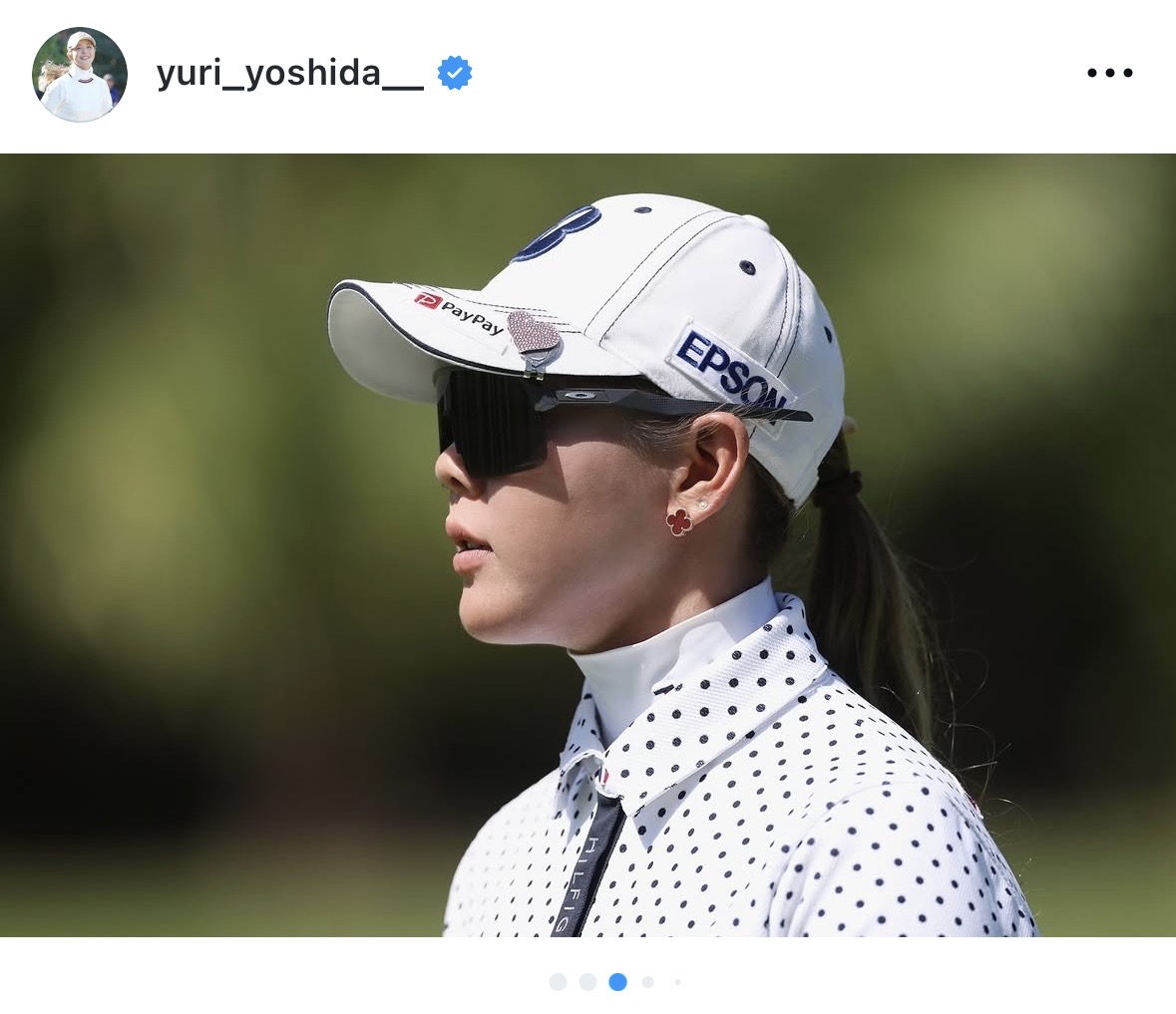 吉田優利のインスタグラムから