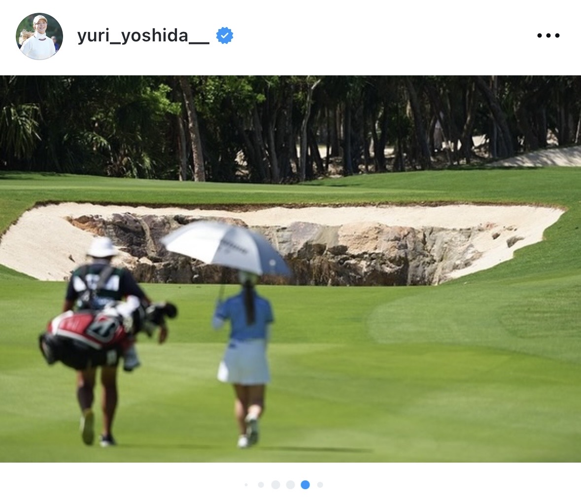 吉田優利のインスタグラムから
