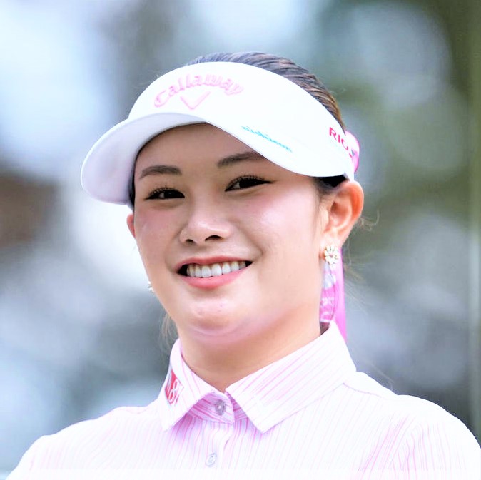 女子ゴルフの河本結（2025年5月9日撮影）