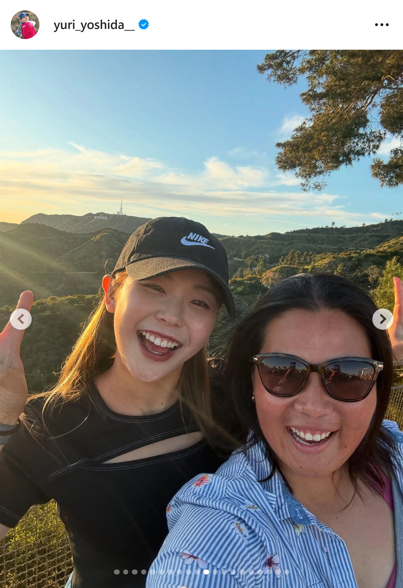 吉田優利のインスタグラムから