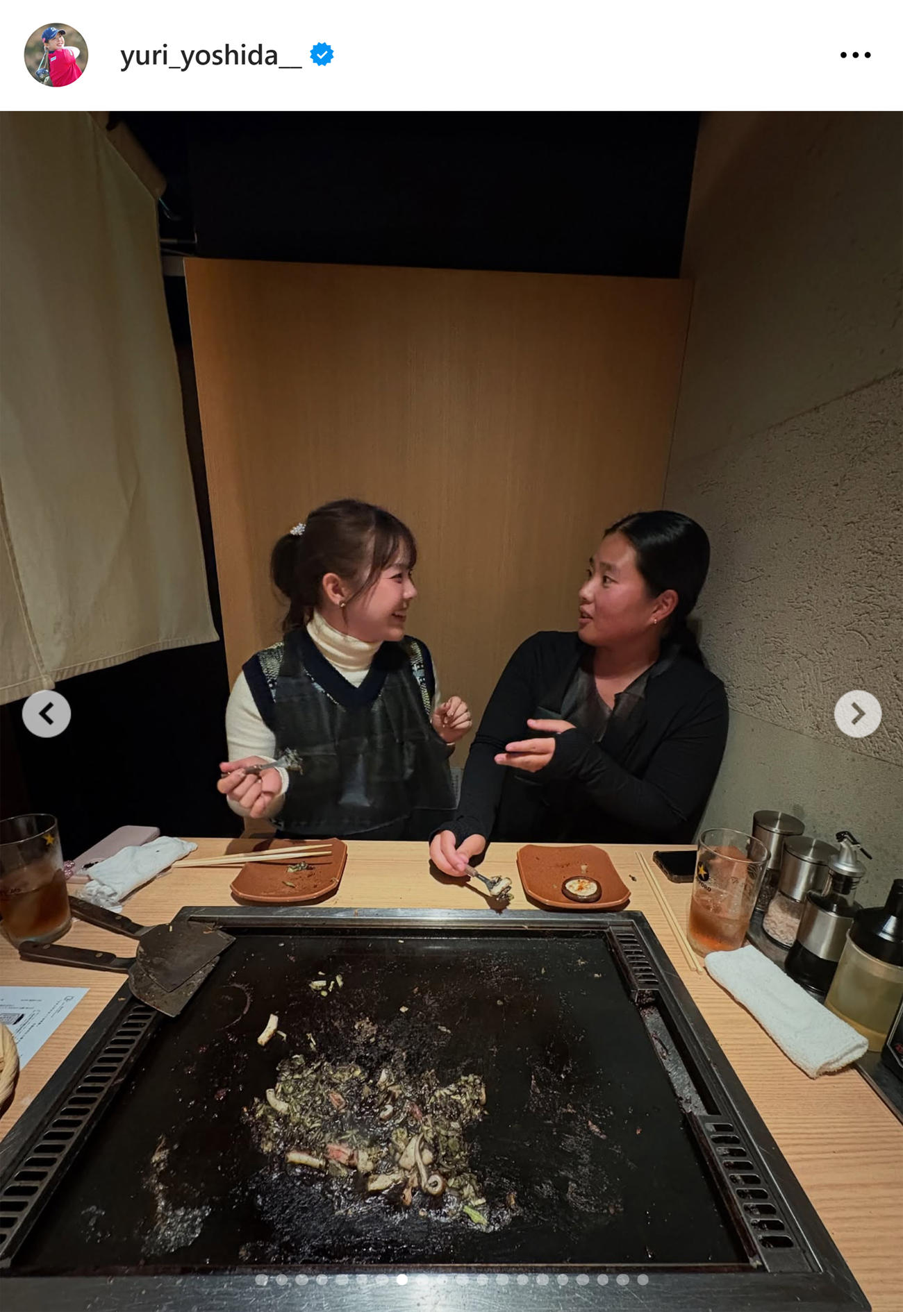 吉田優利のインスタグラムから