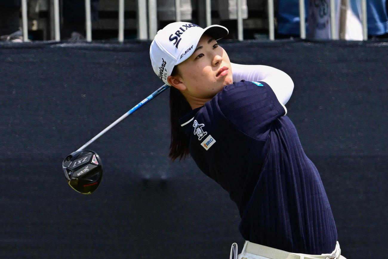 全米女子オープン　日本勢トップの2打差2位だった竹田麗央（ロイター）