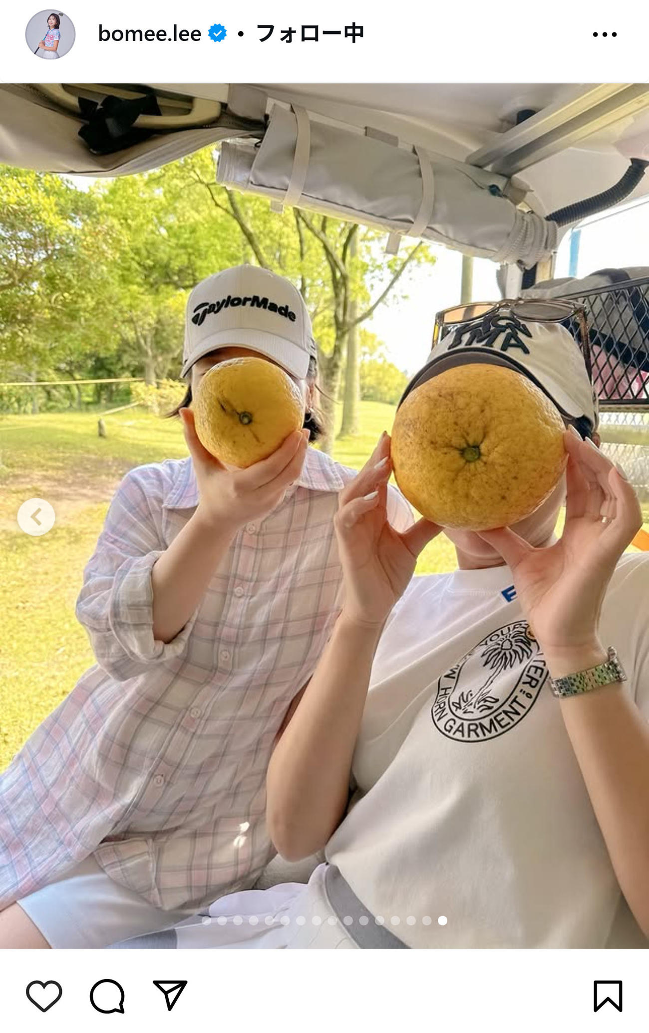 イ・ボミのインスタグラムから