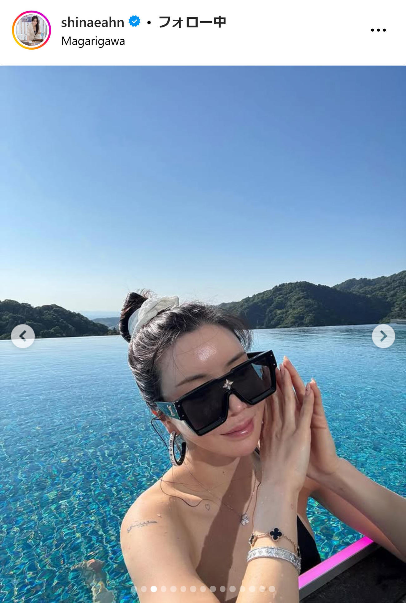 アン・シネさんのインスタグラムから