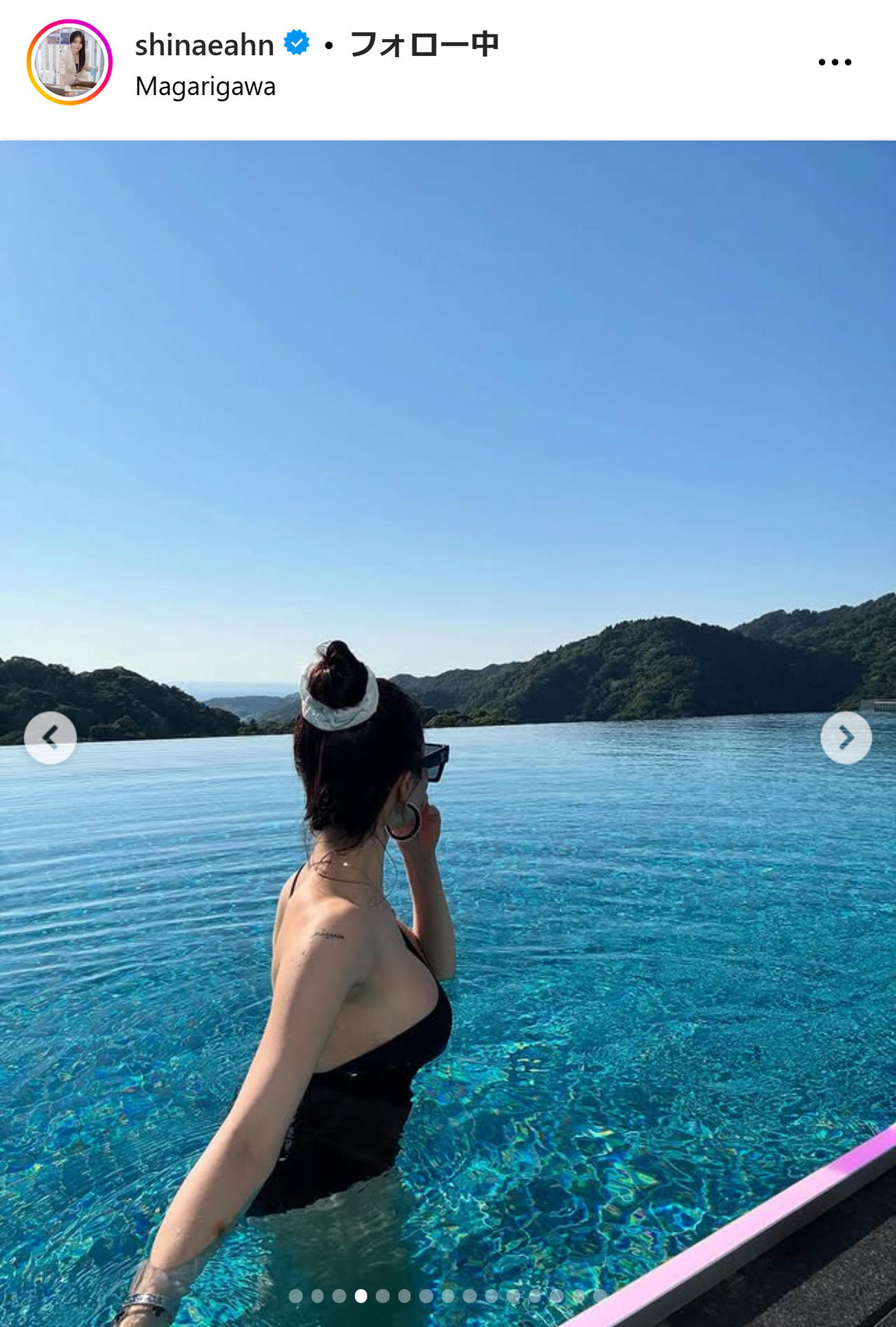 アン・シネさんのインスタグラムから
