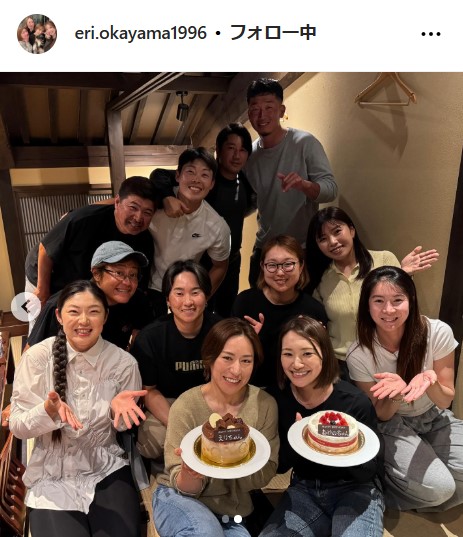 岡山絵理のインスタグラムから