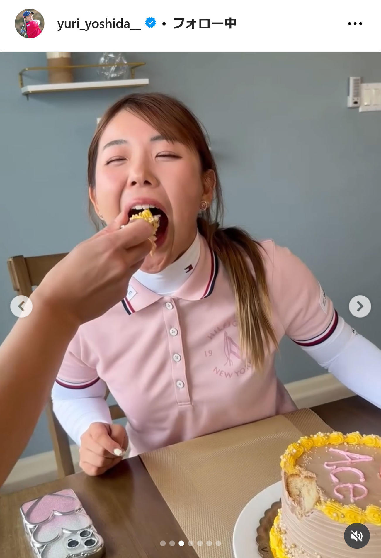 吉田優利インスタグラムから