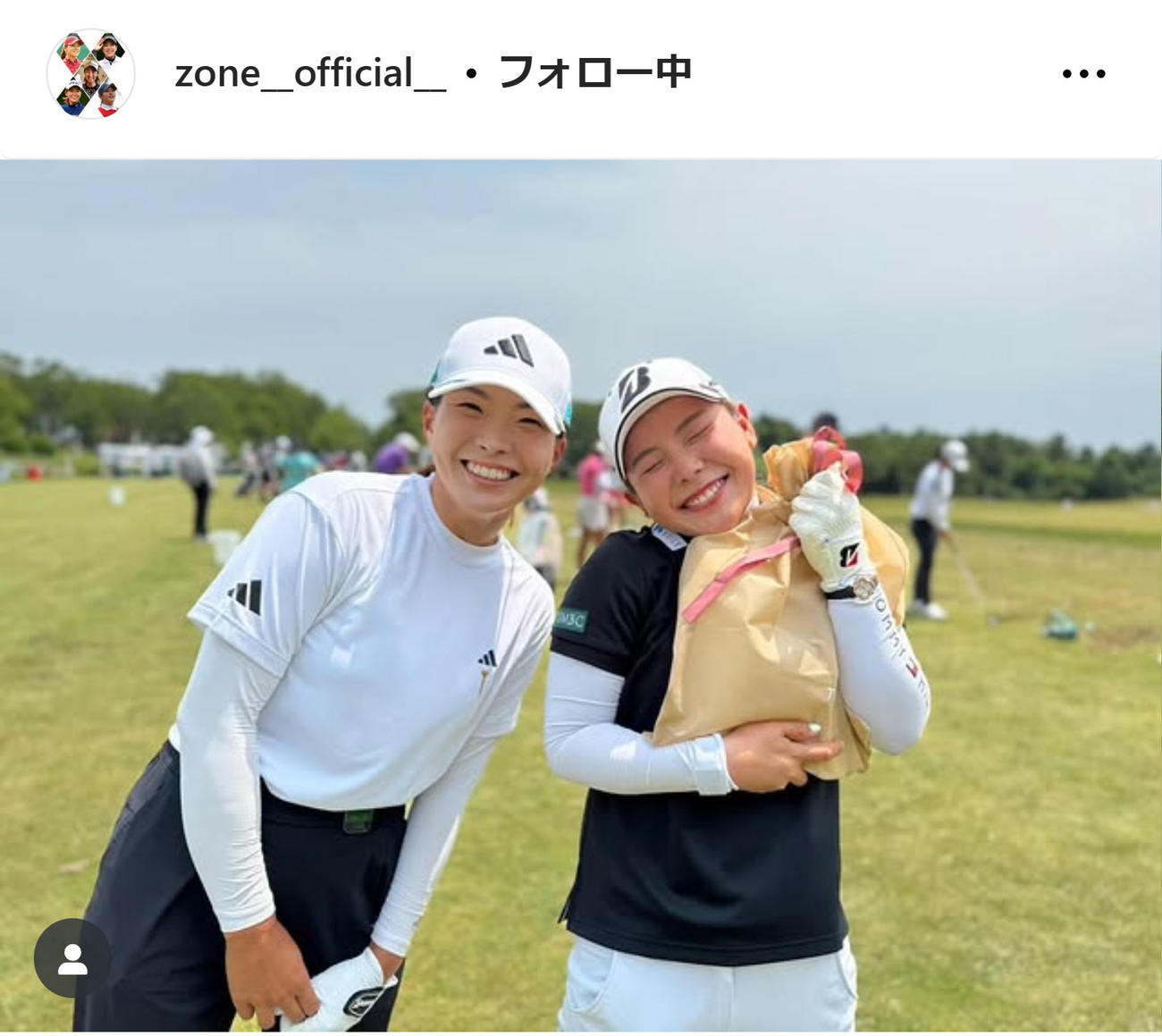 ゾーンの公式インスタグラムから