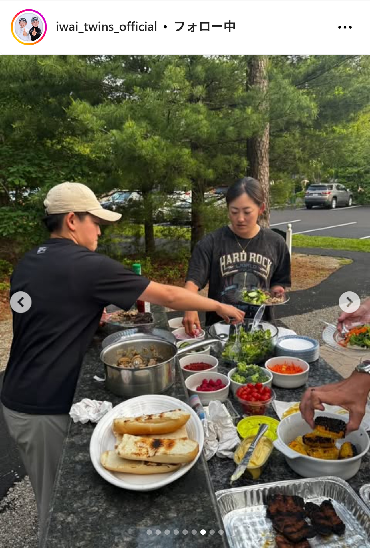 岩井姉妹のインスタグラムから