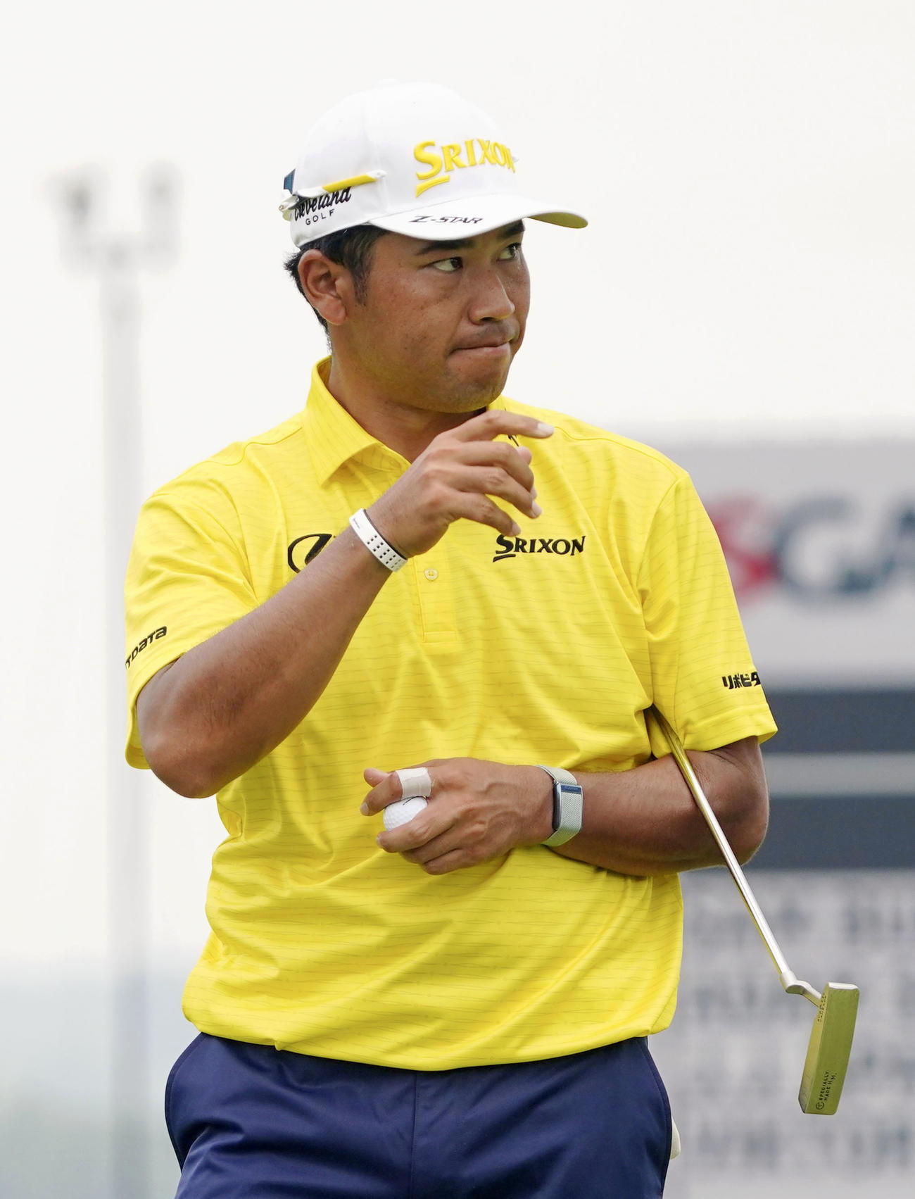 最終ラウンド、18番でバーディーを奪った松山英樹。通算12オーバー（共同）