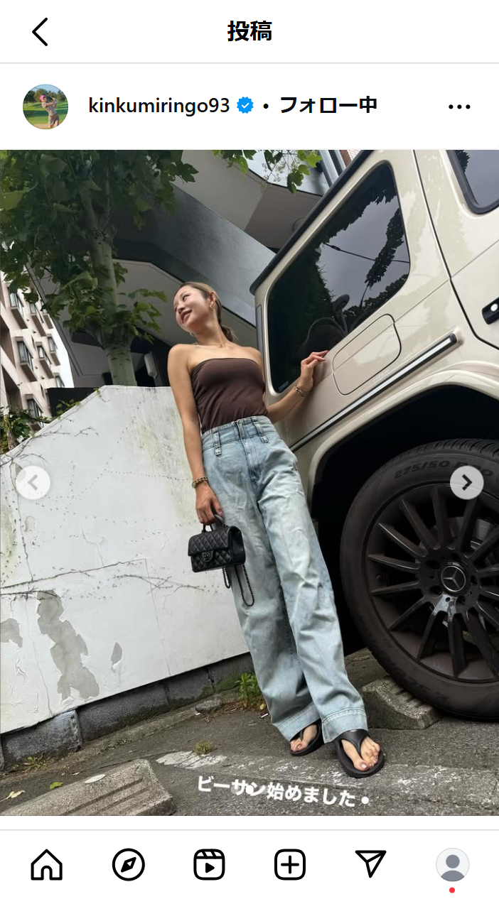 金田久美子のインスタグラムから