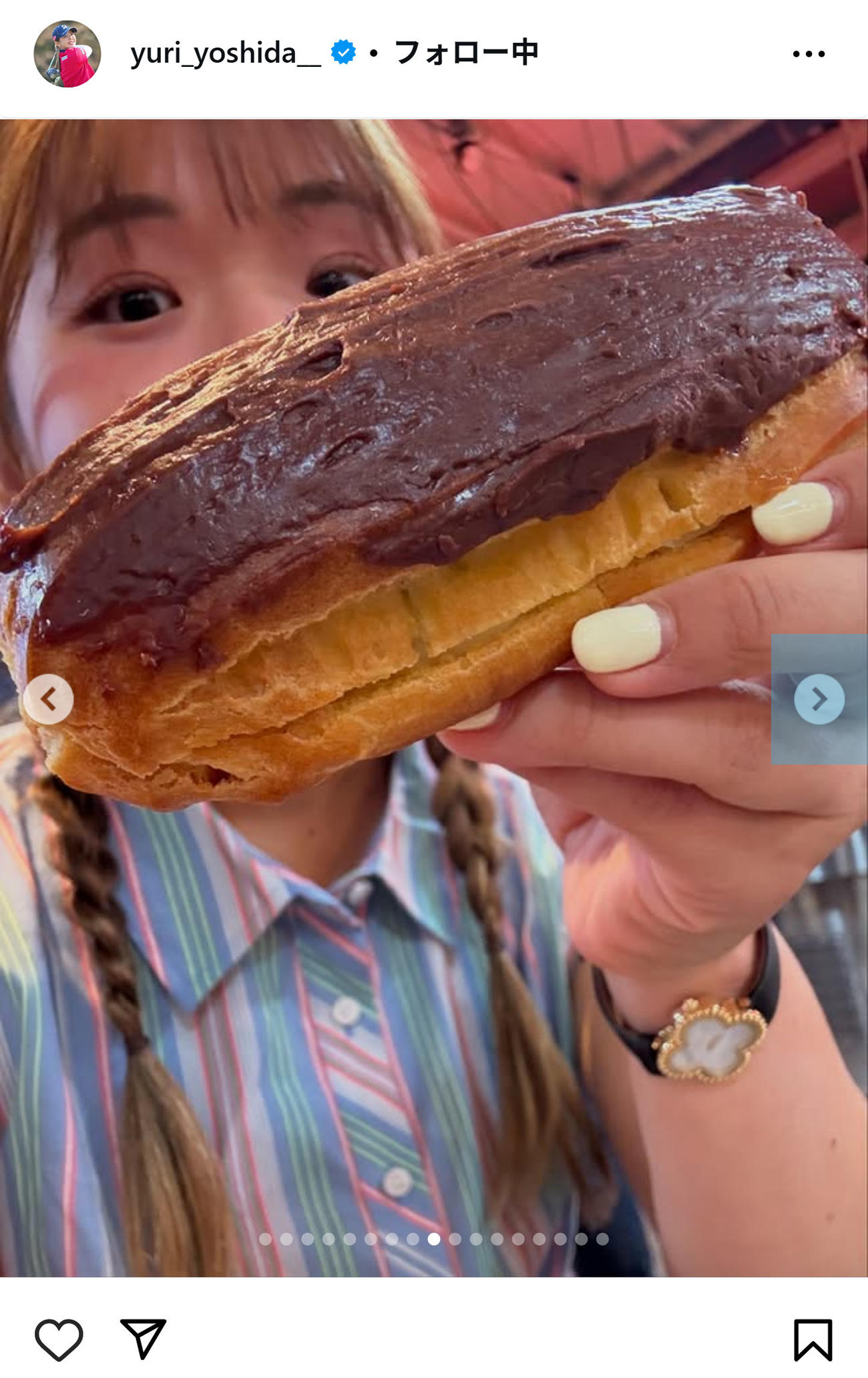 吉田優利のインスタグラムから