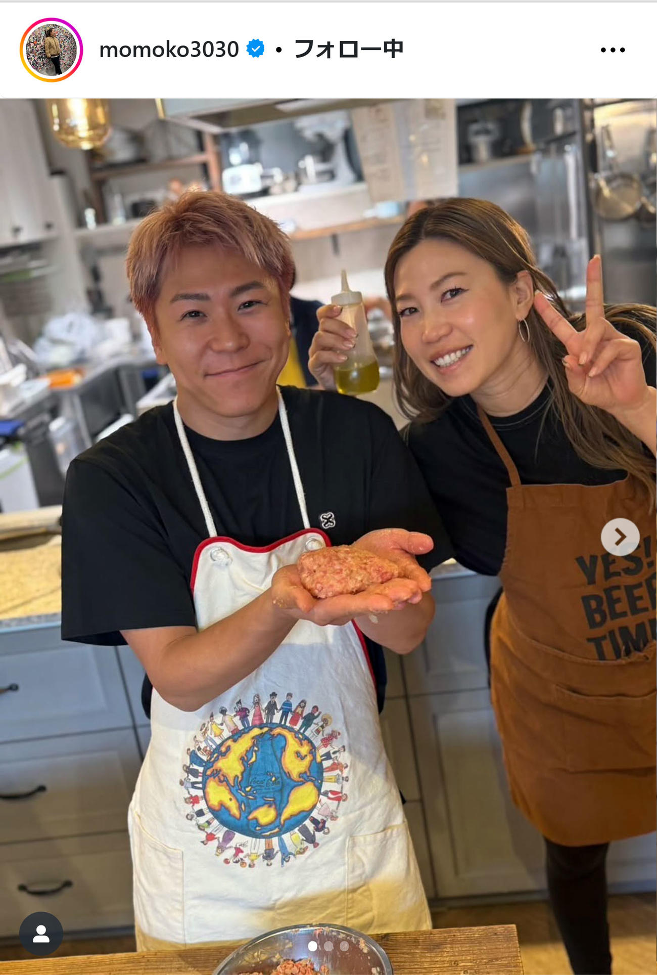 上田桃子のインスタグラムから