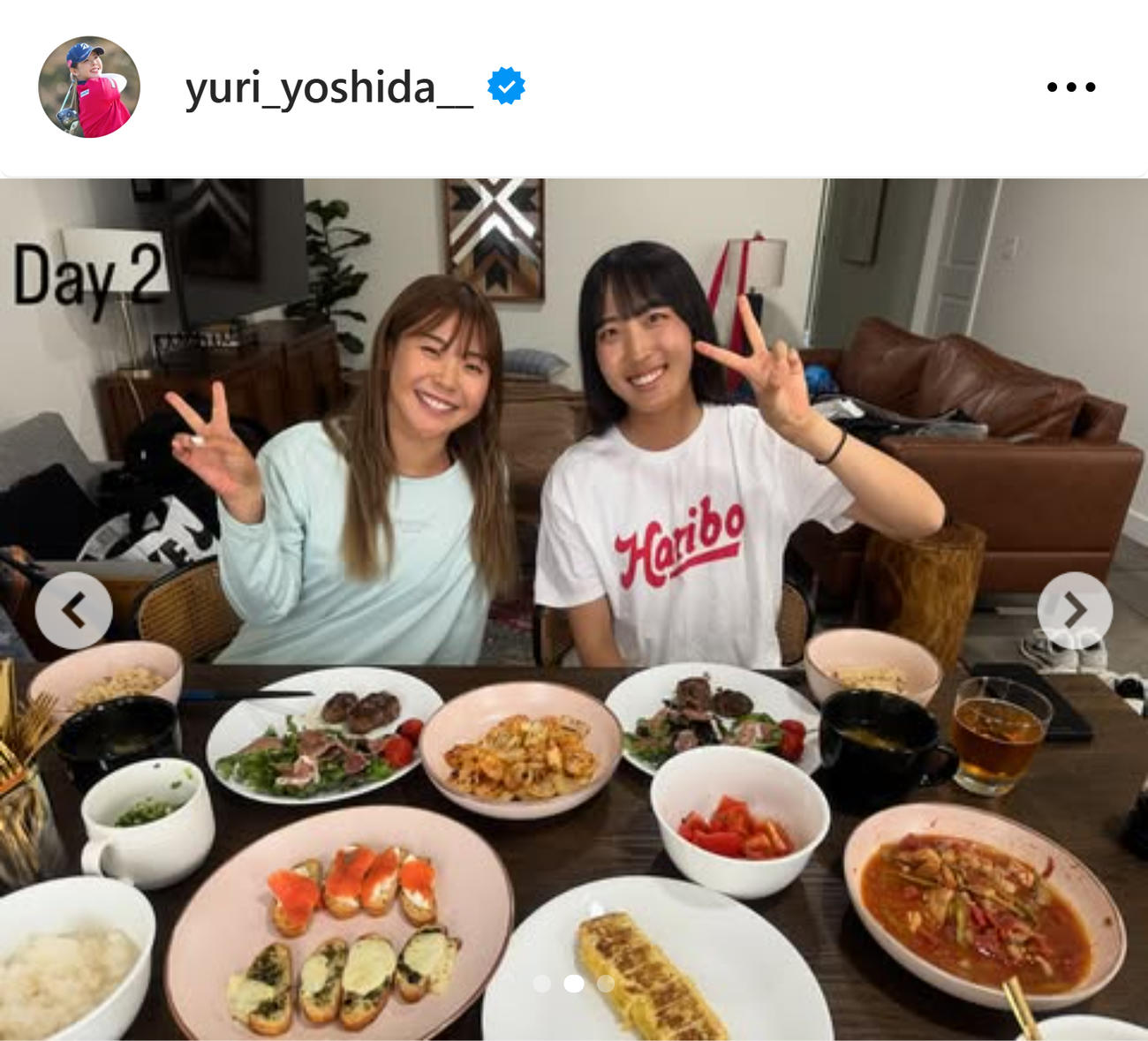 吉田優利のインスタグラムから