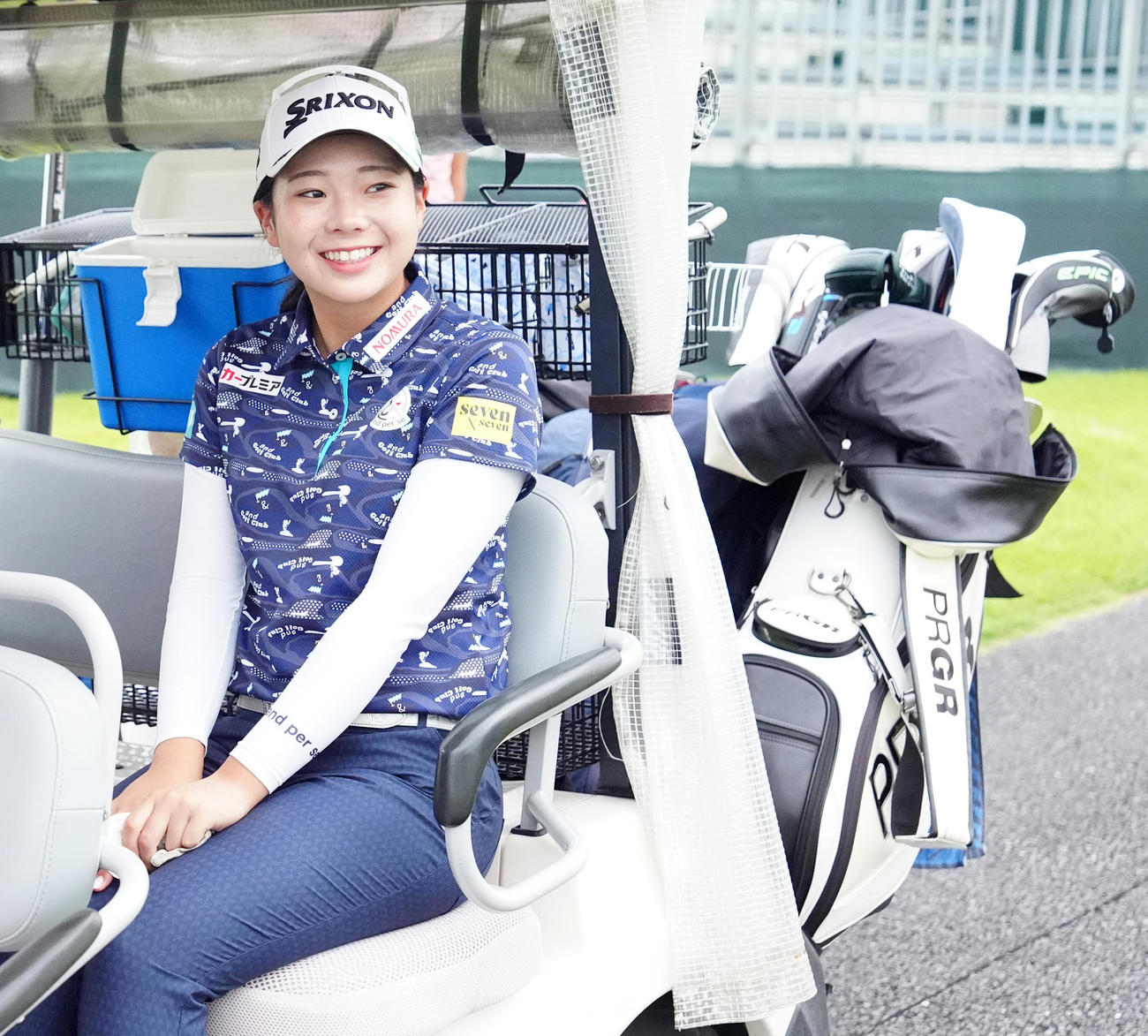 資生堂・JALレディースのプロアマ大会に臨む菅（撮影・江口和貴）