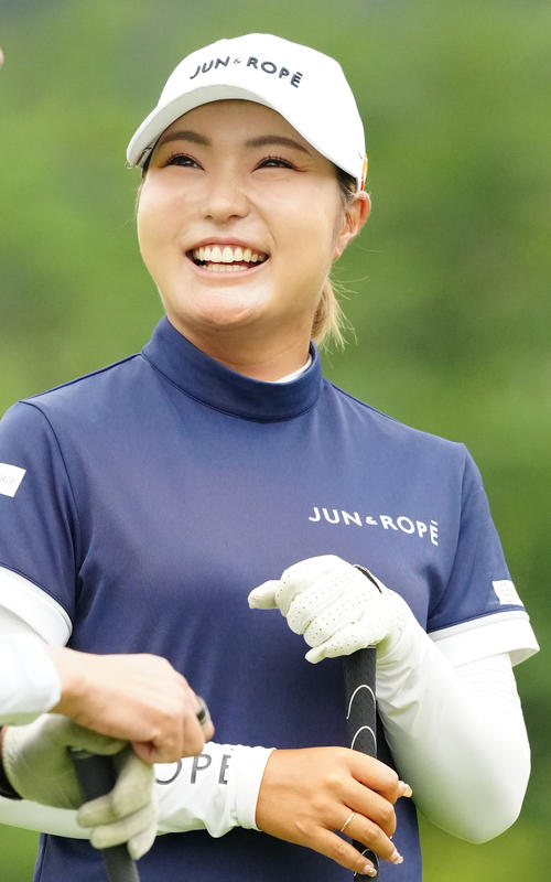 資生堂・JALレディースのプロアマ大会に臨む高橋（撮影・江口和貴）