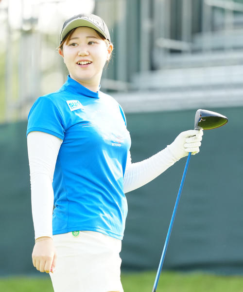 10番に臨むアマチュアの倉林（撮影・江口和貴）