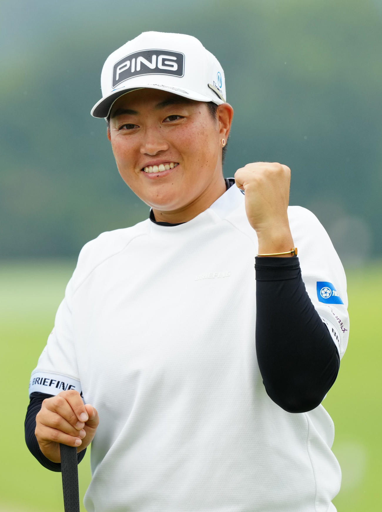 資生堂・JALレディースのプロアマ大会に臨む工藤（撮影・江口和貴）