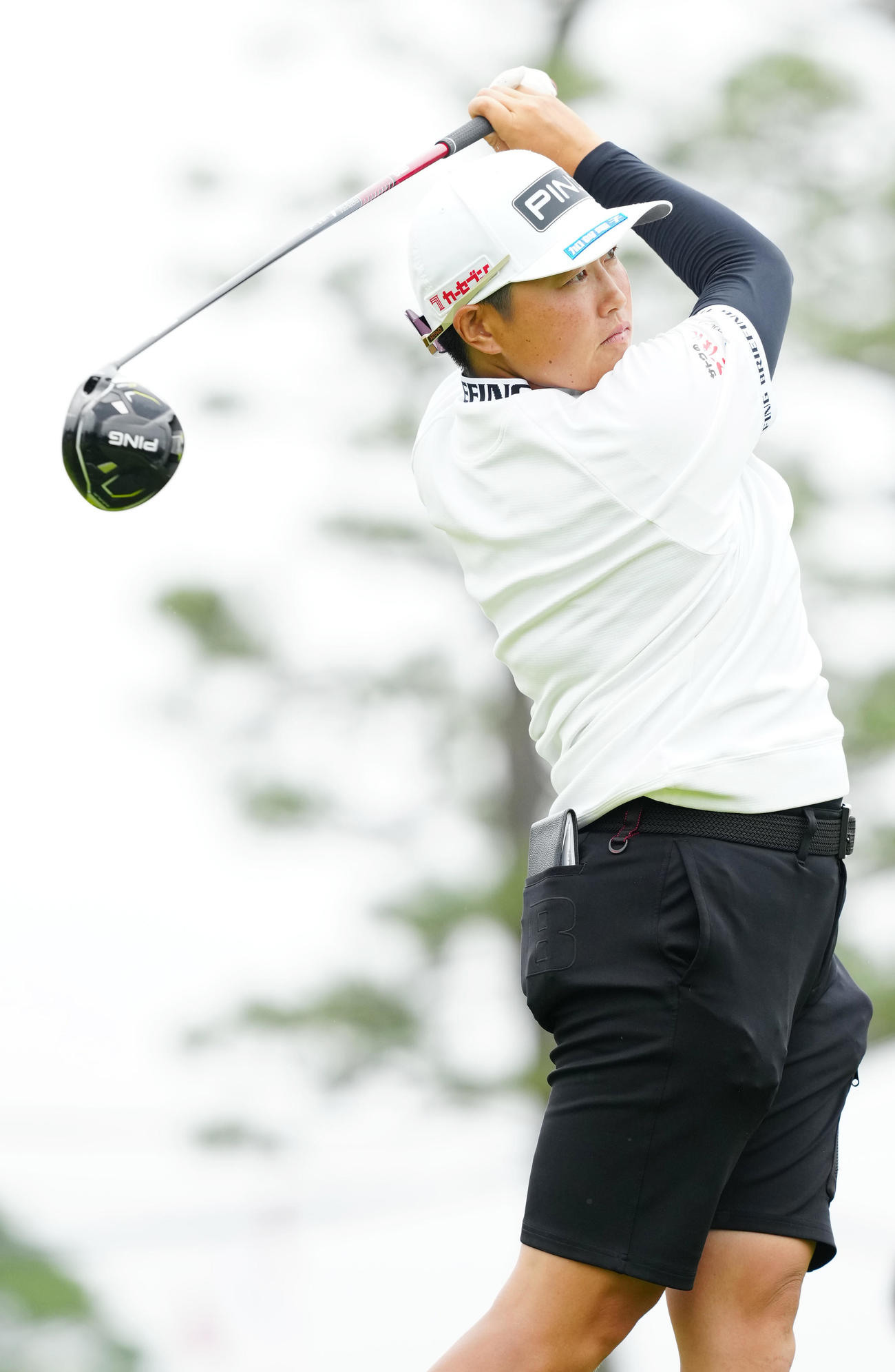 資生堂・JALレディースのプロアマ大会に臨む工藤（撮影・江口和貴）