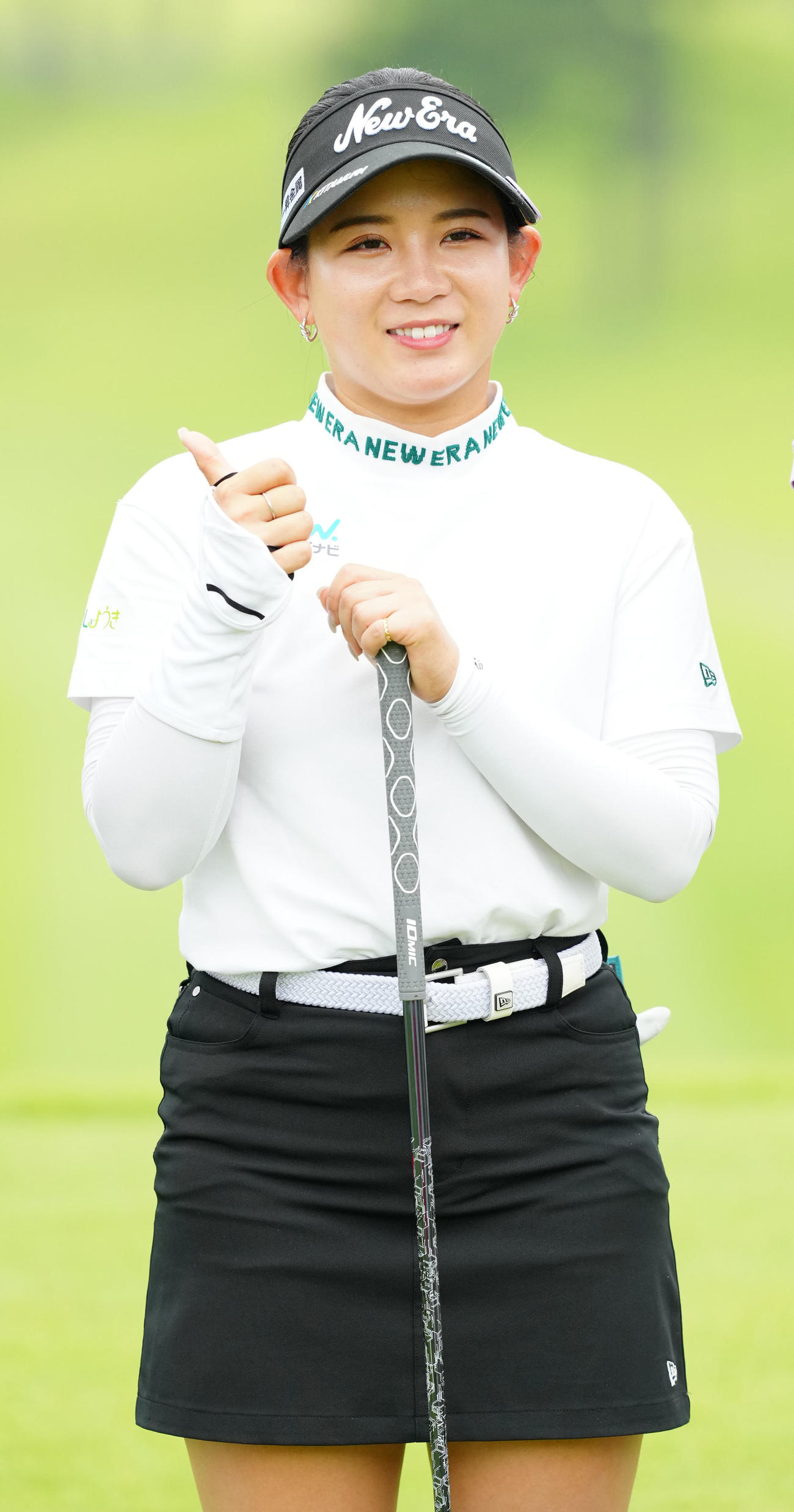 資生堂・JALレディースのプロアマ大会に臨む吉本（撮影・江口和貴）