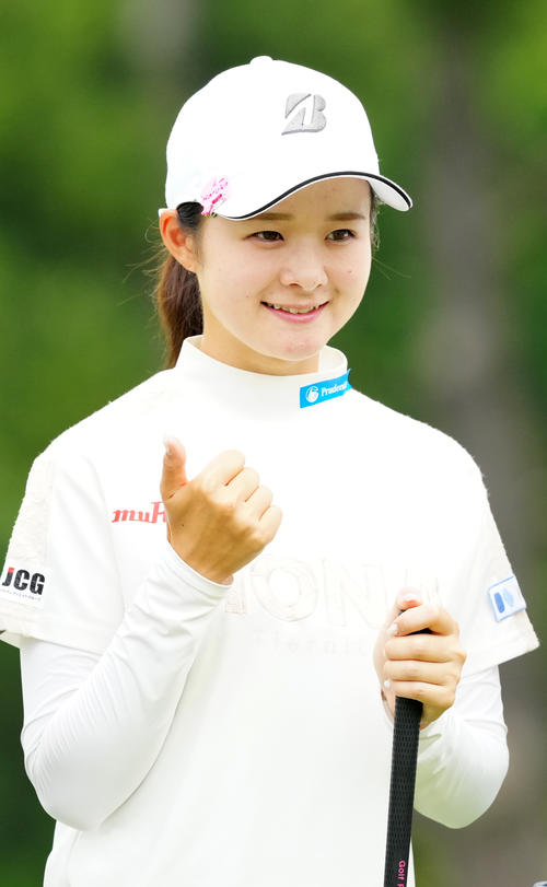 資生堂・JALレディースのプロアマ大会に臨む川崎（撮影・江口和貴）