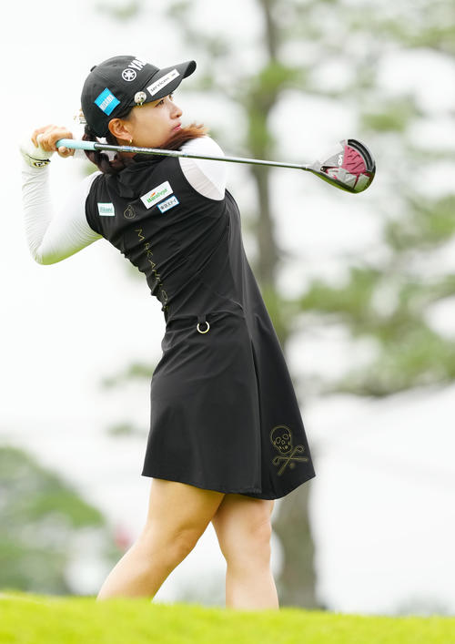 資生堂・JALレディースのプロアマ大会に臨む永井（撮影・江口和貴）